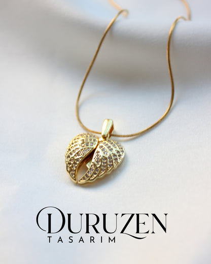 Kişiye Özel Melek Kanatlı Kolye
